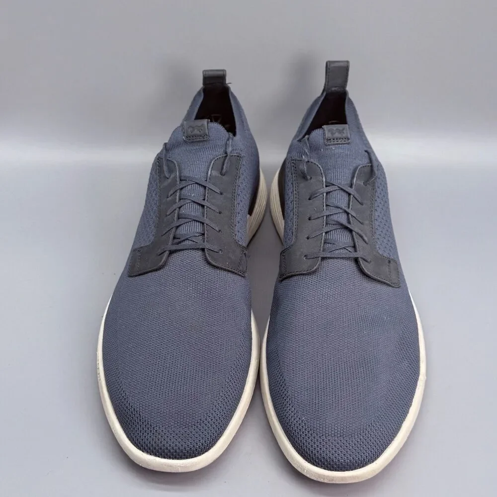 Wolf & Shepherd Swift Knit Mens 14 Navy White Mesh Low Top Derby Sneakers Shoes